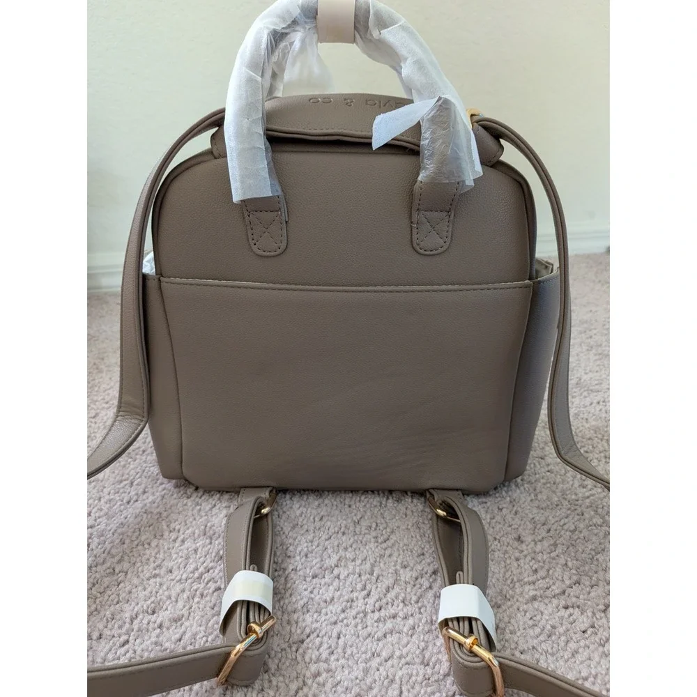NEW Ayla & Co The Ayla Diaper Bag Pebble Backpack + Accessories Factory Seal